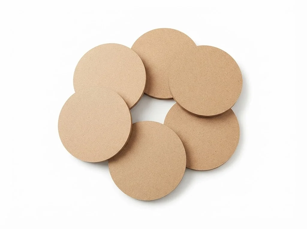 Base para porta copos em MDF 3mm (8x8cm) - Imagem 1